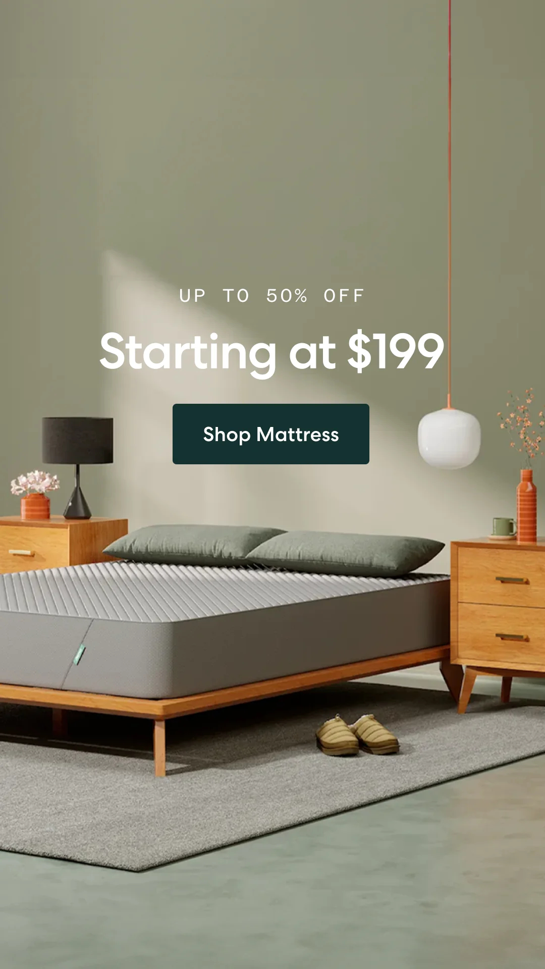 Static ad example: Siena Sleep mattress offer ad with price anchor